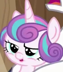 Size: 463x532 | Tagged: safe, derpibooru import, screencap, princess flurry heart, shining armor, alicorn, pony, unicorn, once upon a zeppelin, baby, baby pony, cropped, dreamworks face, female, male, stallion