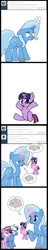 Size: 632x3274 | Tagged: safe, artist:dekomaru, derpibooru import, edit, trixie, twilight sparkle, oc, tumblr:ask twixie, age regression, ask, comic, female, lesbian, magical lesbian spawn, offspring, parent:trixie, parent:twilight sparkle, parents:twixie, shipping, tumblr, twixie