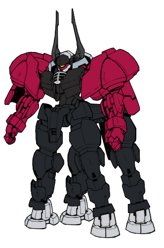 Size: 332x501 | Tagged: artist:combatkaiser, crossover, derpibooru import, edit, gundam, helmwige reincar, lord tirek, mecha, mobile suit, mobile suit gundam, mobile suit gundam iron-blooded orphans, safe, simple background, solo, transparent background