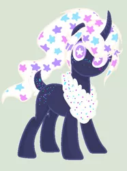 Size: 475x639 | Tagged: safe, artist:crystalllight, derpibooru import, oc, unofficial characters only, pony, unicorn, base used, curved horn, deer tail, female, mare, simple background, solo, starry eyes, wingding eyes