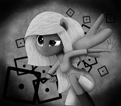 Size: 4000x3500 | Tagged: safe, artist:vicakukac200, derpibooru import, oc, oc:stealth, unofficial characters only, equestria girls, absurd resolution, clothes, equestria girls-ified, female, monochrome, ponied up, shirt, solo