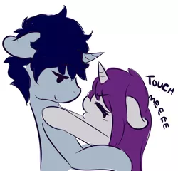 Size: 3267x3132 | Tagged: safe, artist:wickedsilly, derpibooru import, oc, oc:sleepy head, oc:wicked silly, unofficial characters only, pony, ask, dialogue, female, hug, male, oc x oc, shipping, simple background, straight, tumblr, white background, wickedsleepy