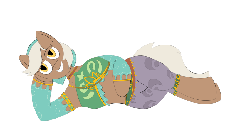 Size: 2880x1620 | Tagged: artist:meme mare, clothes, derpibooru import, draw me like one of your french girls, epona, safe, side, simple background, solo, the legend of zelda, transparent background