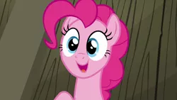 Size: 1280x720 | Tagged: safe, derpibooru import, screencap, pinkie pie, pony, not asking for trouble, happy, solo