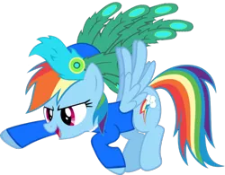 Size: 514x400 | Tagged: blue, clothes, clue, color, crossover, derpibooru import, mrs. peacock, rainbow dash, rainbow dash always dresses in style, safe, simple background, transparent background, vector