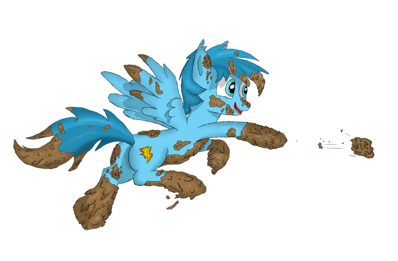 Size: 1809x1189 | Tagged: safe, derpibooru import, oc, unofficial characters only, pegasus, pony, belly button, cute, dirt, dirty, male, messy, mud, mud play, muddy, open mouth, playing, solo, swamp, wet and messy