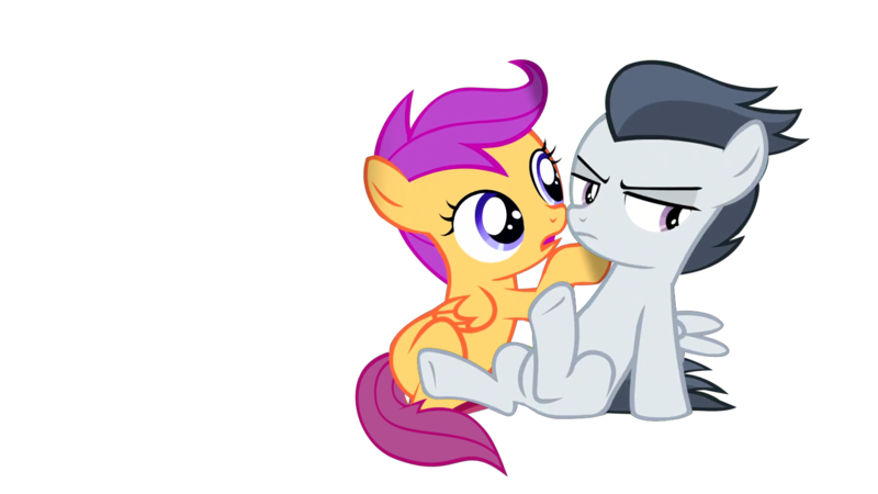 Size: 1920x1080 | Tagged: safe, derpibooru import, rumble, scootaloo, female, male, rumbloo, shipping, straight