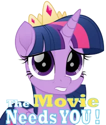 Size: 4338x5109 | Tagged: safe, artist:amarthgul, derpibooru import, twilight sparkle, twilight sparkle (alicorn), alicorn, pony, my little pony: the movie, absurd resolution, bronybait, hype, join the herd, movie accurate, sad, simple background, solo, transparent background, vector, woobie