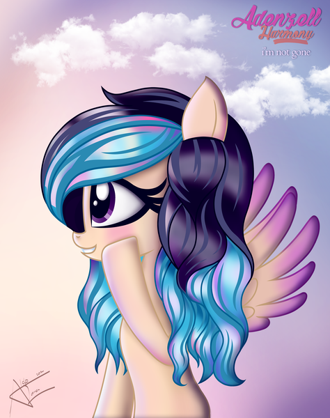 Size: 3000x3800 | Tagged: safe, artist:aldobronyjdc, derpibooru import, oc, oc:adenzell harmony, unofficial characters only, pegasus, pony, solo