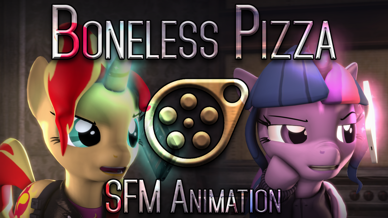 Size: 1920x1080 | Tagged: 3d, alicorn, animated, artist:imafutureguitarhero, boneless pizza, clothes, derpibooru import, duo, food, hoodie, jacket, leather jacket, magic, meme, phone, pizza, safe, sci-twi, scitwilicorn, source filmmaker, sunset shimmer, text, thumbnail, twilight sparkle, twilight sparkle (alicorn), video at source, vulgar, youtube link