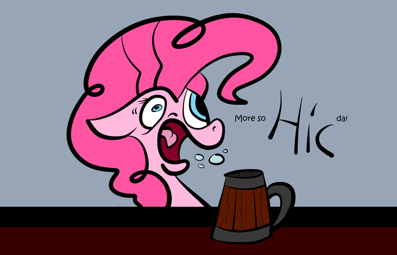 Size: 3300x2119 | Tagged: safe, artist:justanotherponyartblog, derpibooru import, pinkie pie, earth pony, pony, drinking, food, silly face, soda, solo