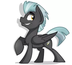 Size: 2161x1945 | Tagged: safe, artist:tehshockwave, derpibooru import, thunderlane, pegasus, pony, male, simple background, solo, stallion, white background