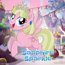 Size: 1080x1080 | Tagged: safe, artist:user15432, derpibooru import, oc, oc:sapphire sparkle, unofficial characters only, pegasus, pony, my little pony: the movie, spoiler:my little pony the movie, blue eyes, crown, ear piercing, earring, hasbro, hasbro studios, jewelry, mlp movie pony maker, my little pony, piercing, regalia, starsue, tiara