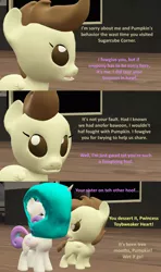 Size: 1920x3240 | Tagged: safe, artist:red4567, derpibooru import, pound cake, princess flurry heart, pony, 3d, baby, baby pony, baby talk, comic, diaper, diaper on face, forgiveness, implied pumpkin cake, revenge, source filmmaker