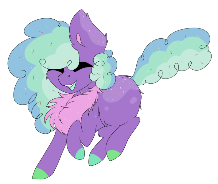 Size: 3249x2745 | Tagged: safe, artist:crazllana, derpibooru import, oc, oc:sprinkle, unofficial characters only, earth pony, pony, female, happy, high res, mare, simple background, solo, transparent background