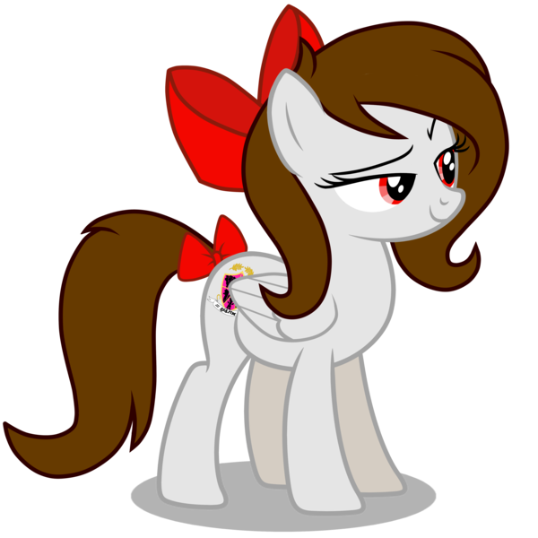 Size: 4500x4500 | Tagged: safe, artist:rsa.fim, derpibooru import, part of a set, oc, oc:whisper hope, unofficial characters only, pegasus, pony, absurd resolution, bow, female, mare, mexican, red eyes, ribbon, simple background, solo, tail bow, tail wrap, transparent background, unitárium, vector, younger