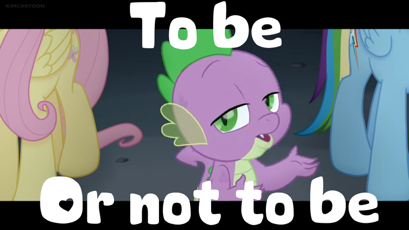 Size: 1366x768 | Tagged: derpibooru import, dragon, fluttershy, meme, my little pony: the movie, rainbow dash, safe, screencap, shakespearean dialogue, spike