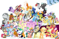 Size: 1289x856 | Tagged: safe, artist:dm29, derpibooru import, angel bunny, applejack, big macintosh, bow hothoof, bright mac, chipcutter, daring do, daybreaker, dear darling, discord, doctor fauna, feather bangs, flash magnus, flash sentry, fluttershy, fond feather, hoity toity, kettle corn, maud pie, mistmane, nightmare moon, pear butter, pharynx, photo finish, pinkie pie, prince rutherford, princess ember, princess flurry heart, rainbow dash, rarity, rockhoof, rumble, scootaloo, somnambula, spike, starlight glimmer, strawberry sunrise, sugar belle, sweetie belle, swoon song, thorax, thunderlane, trixie, twilight sparkle, twilight sparkle (alicorn), whammy, wild fire, windy whistles, zecora, alicorn, changedling, changeling, dragon, earth pony, flash bee, pegasus, pony, unicorn, yak, zebra, a flurry of emotions, a health of information, a royal problem, all bottled up, campfire tales, celestial advice, daring done?, discordant harmony, fame and misfortune, fluttershy leans in, forever filly, hard to say anything, honest apple, it isn't the mane thing about you, marks and recreation, not asking for trouble, parental glideance, rock solid friendship, the perfect pear, to change a changeling, triple threat, spoiler:s07e13, spoiler:s07e14, spoiler:s07e18, spoiler:s07e19, alternate hairstyle, anger magic, applejack's parents, backwards cutie mark, ballerina, basket, bee sentry, bimbettes, bottled rage, brightbutter, camera, cinnamon nuts, clothes, colt, crossing the memes, cup, dragon lord ember, equestrian pink heart of courage, female, filly, flash sentry bee, food, friendship journal, ginseng teabags, glowpaz, guitar, guitarity, heart, heart eyes, helmet, hug, jalapeno red velvet omelette cupcakes, king thorax, kite, magic, male, mare, meme, micro, mini twilight, mining helmet, muffin, pancakes, pineapple, pizza costume, pizza head, piñata, punk, rainbow dash's parents, raripunk, reformed four, shipping, shopping cart, simple background, stallion, statue, stingbush seed pods, straight, strawberry, sugarmac, teacup, that pony sure does love kites, that pony sure does love teacups, the meme continues, the story so far of season 7, this isn't even my final form, tutu, twilarina, uniform, wall of tags, white background, why i'm creating a gown darling, windyhoof, wingding eyes, winged teapot, wonderbolts uniform