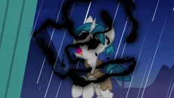 Size: 1280x720 | Tagged: darkness, derpibooru import, nightmare fuel, pony of shadows, safe, screencap, shadow play, solo, stygian, you know for kids