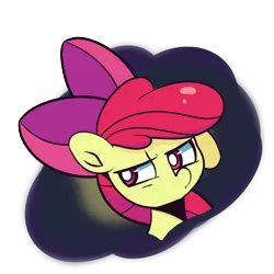 Size: 1000x1000 | Tagged: safe, artist:turtlefarminguy, derpibooru import, apple bloom, earth pony, pony, bow, female, filly, hair bow, solo