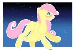 Size: 1556x1018 | Tagged: safe, artist:milky-rabbit, derpibooru import, fluttershy, pegasus, pony, blushing, female, filly, flying, happy, smiling, solo, spread wings, wings, younger