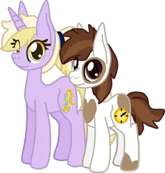 Size: 1137x1196 | Tagged: safe, artist:casanova-mew, derpibooru import, dinky hooves, pipsqueak, pony, dinkysqueak, female, male, older, shipping, simple background, straight, transparent background