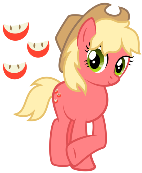 Size: 600x731 | Tagged: safe, artist:lost-our-dreams, derpibooru import, oc, oc:red gala, unofficial characters only, earth pony, pony, cowboy hat, cutie mark background, female, hat, mare, offspring, parent:applejack, parent:caramel, parents:carajack, simple background, solo, stetson, transparent background