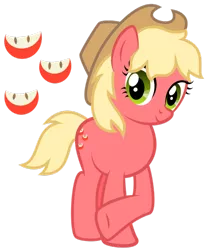 Size: 600x731 | Tagged: safe, artist:lost-our-dreams, derpibooru import, oc, oc:red gala, unofficial characters only, earth pony, pony, cowboy hat, cutie mark background, female, hat, mare, offspring, parent:applejack, parent:caramel, parents:carajack, simple background, solo, stetson, transparent background