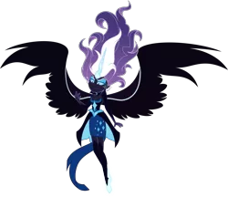Size: 6955x6000 | Tagged: safe, artist:orin331, derpibooru import, nightmare rarity, equestria girls, absurd resolution, clothes, female, midnight-ified, simple background, smiling, solo, transparent background