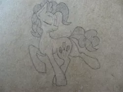 Size: 2048x1536 | Tagged: safe, artist:irdes, derpibooru import, pinkie pie, monochrome, sketch, solo, traditional art