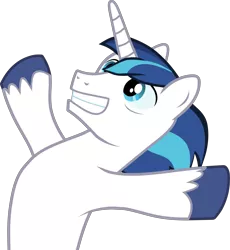 Size: 3743x4065 | Tagged: safe, artist:frownfactory, derpibooru import, shining armor, unicorn, once upon a zeppelin, .svg available, blue eyes, blue mane, blue tail, cute, horn, male, shining adorable, simple background, smiling, solo, stallion, svg, transparent background, vector