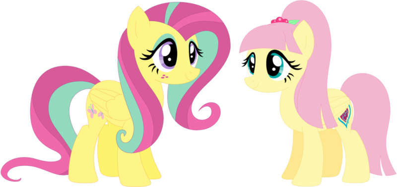 Size: 1024x484 | Tagged: safe, artist:ra1nb0wk1tty, derpibooru import, fluttershy, sour sweet, ponified, pegasus, pony, equestria girls ponified, female, mare, palette swap, recolor, simple background, transparent background