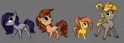 Size: 3000x1058 | Tagged: safe, artist:jadedjynx, derpibooru import, oc, oc:jade, oc:lene, unofficial characters only, earth pony, pony, earth pony oc, simple background, style emulation, the legend of zelda, the legend of zelda: the wind waker, unshorn fetlocks