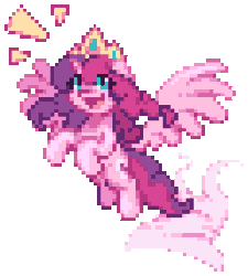 Size: 256x284 | Tagged: safe, artist:mrponiator, derpibooru import, oc, oc:marker pony, unofficial characters only, alicorn, pony, 4chan, alicornified, animated, flying, gif, open mouth, pixel art, race swap, simple background, smiling, solo, this will end in boops, transparent background