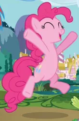 Size: 640x977 | Tagged: safe, derpibooru import, pinkie pie, cropped, cute, diapinkes, eyes closed, happy, solo focus