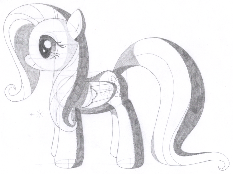 Size: 1960x1466 | Tagged: safe, artist:aafh, derpibooru import, fluttershy, pegasus, pony, monochrome, solo, traditional art