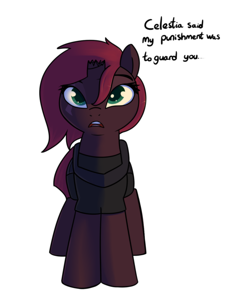 Size: 1172x1483 | Tagged: safe, artist:neuro, derpibooru import, fizzlepop berrytwist, tempest shadow, unicorn, my little pony: the movie, alternate hairstyle, armor, broken horn, eye scar, female, implied storm king, mare, scar, simple background, solo, transparent background