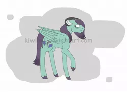 Size: 1024x744 | Tagged: safe, artist:kiwile3, derpibooru import, oc, oc:pluto, unofficial characters only, pegasus, pony, male, offspring, parent:inky rose, parent:zephyr breeze, solo