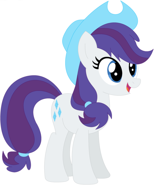 Size: 1024x1229 | Tagged: safe, artist:ra1nb0wk1tty, derpibooru import, applejack, rarity, earth pony, pony, female, mare, open mouth, palette swap, recolor, simple background, smiling, solo, transparent background