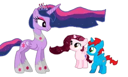 Size: 1692x1024 | Tagged: alicorn, alicorn oc, artist:xxprincessluna2007xx, base used, clothes, colt, crown, derpibooru import, ethereal mane, female, filly, flowy mane, foal, jewelry, male, mare, oc, older, older twilight, peytral, regalia, safe, shoes, twilight sparkle, twilight sparkle (alicorn), ultimate twilight