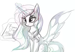 Size: 632x446 | Tagged: safe, artist:aureai-sketches, derpibooru import, princess celestia, alicorn, pony, book, chest fluff, ear fluff, female, glowing horn, happy, happy birthday mlp:fim, levitation, lidded eyes, magic, mlp fim's seventh anniversary, simple background, smiling, solo, spread wings, telekinesis, white background, wings