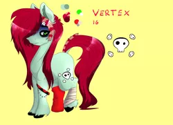 Size: 4846x3507 | Tagged: artist:siena1923, derpibooru import, oc, oc:vertex, reference sheet, safe, solo, unofficial characters only, unshorn fetlocks