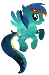 Size: 376x574 | Tagged: safe, artist:ipandacakes, derpibooru import, oc, oc:aura shine, unofficial characters only, pegasus, pony, female, galaxy pony, mare, offspring, parent:rainbow dash, parent:soarin', parents:soarindash, simple background, solo, transparent background, watermark