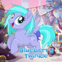 Size: 1080x1080 | Tagged: safe, derpibooru import, oc, oc:blueberry twinkle, unofficial characters only, pegasus, pony, my little pony: the movie, bow, mlp movie pony maker, solo, tail bow