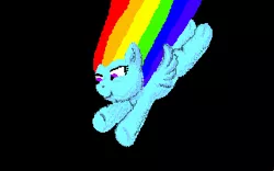 Size: 320x200 | Tagged: artist:merkleythedrunken, derpibooru import, pixel art, rainbow dash, safe, solo