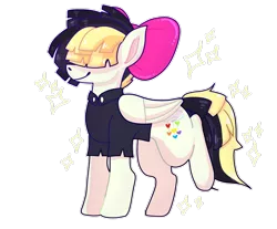 Size: 1280x1058 | Tagged: safe, artist:danthegammin1, derpibooru import, songbird serenade, pegasus, pony, my little pony: the movie, bow, female, hair bow, mare, simple background, solo, transparent background