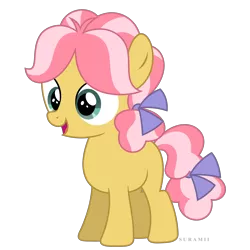 Size: 6000x6000 | Tagged: safe, artist:suramii, derpibooru import, kettle corn, pony, marks and recreation, absurd resolution, cute, female, filly, open mouth, simple background, solo, transparent background, vector