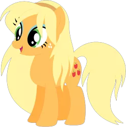 Size: 1024x1036 | Tagged: safe, artist:ra1nb0wk1tty, derpibooru import, applejack, lemon zest, ponified, earth pony, pony, equestria girls ponified, female, mare, recolor, simple background, solo, transparent background