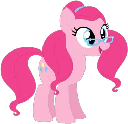 Size: 1024x994 | Tagged: safe, artist:ra1nb0wk1tty, derpibooru import, pinkie pie, sugarcoat, ponified, earth pony, pony, equestria girls ponified, female, glasses, mare, recolor, simple background, solo, transparent background