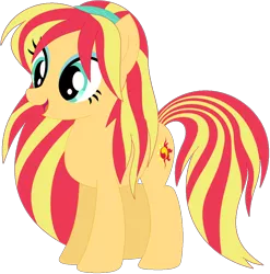 Size: 1024x1036 | Tagged: safe, artist:ra1nb0wk1tty, derpibooru import, lemon zest, sunset shimmer, ponified, earth pony, pony, equestria girls ponified, female, mare, recolor, simple background, solo, transparent background